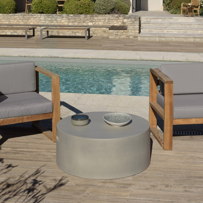HECTOR - Table basse ronde 79x79cm béton