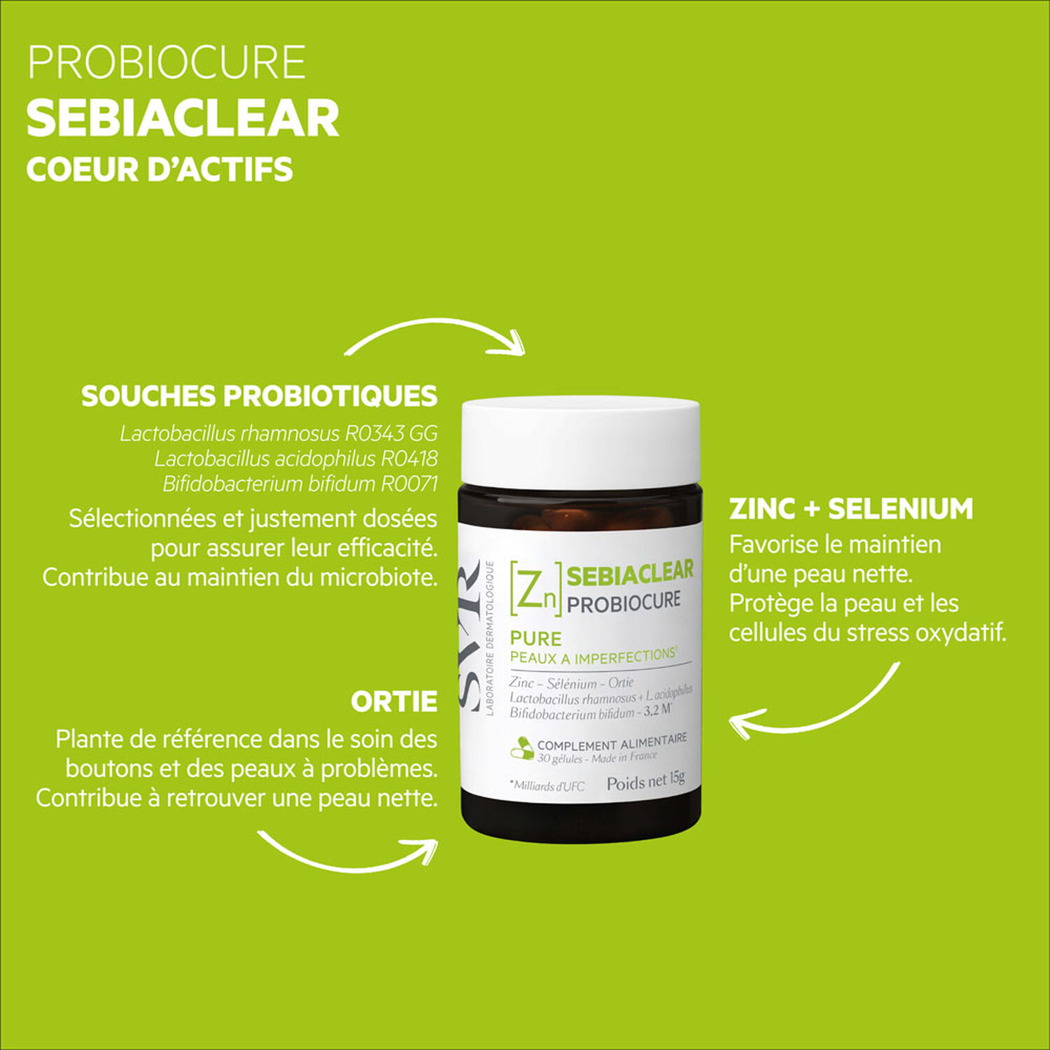 Sebiaclear - Compléments alimentaires - 30 gélules
