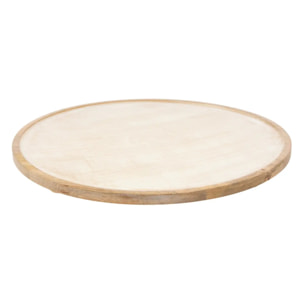 Assiette de présentation sur pied Ava ronde D.40cm blanc