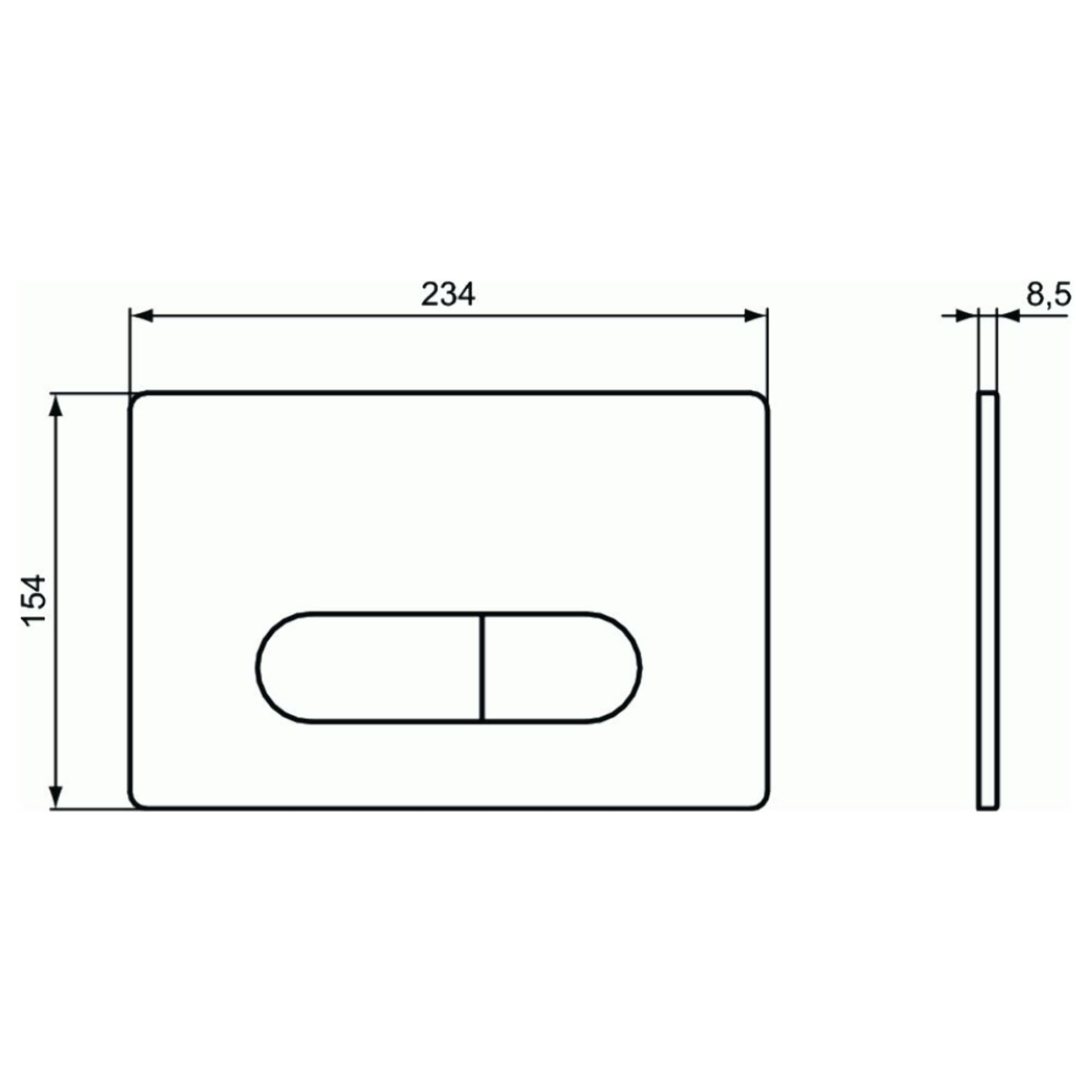 Bati-support Ideal Standard autoportant gain de place  éco certifié NF + plaque carrée