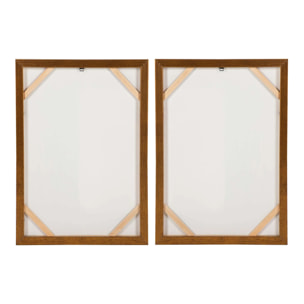 Set 2 Cuadros 80% Pintado A Mano 60x4x80 Cm