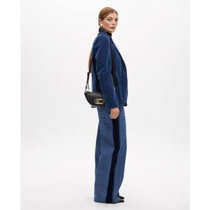 Top in Velluto Senza Maniche con Spalline