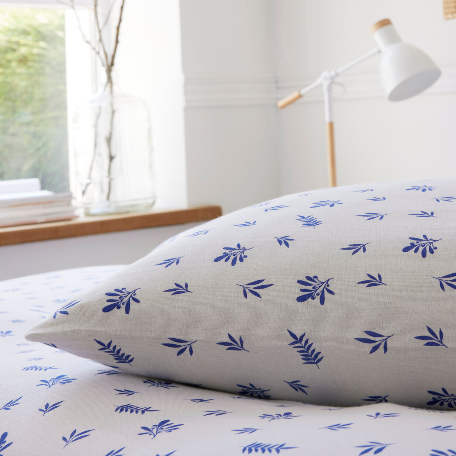Parure housse de couette imprimé 100% gaze de coton - louca