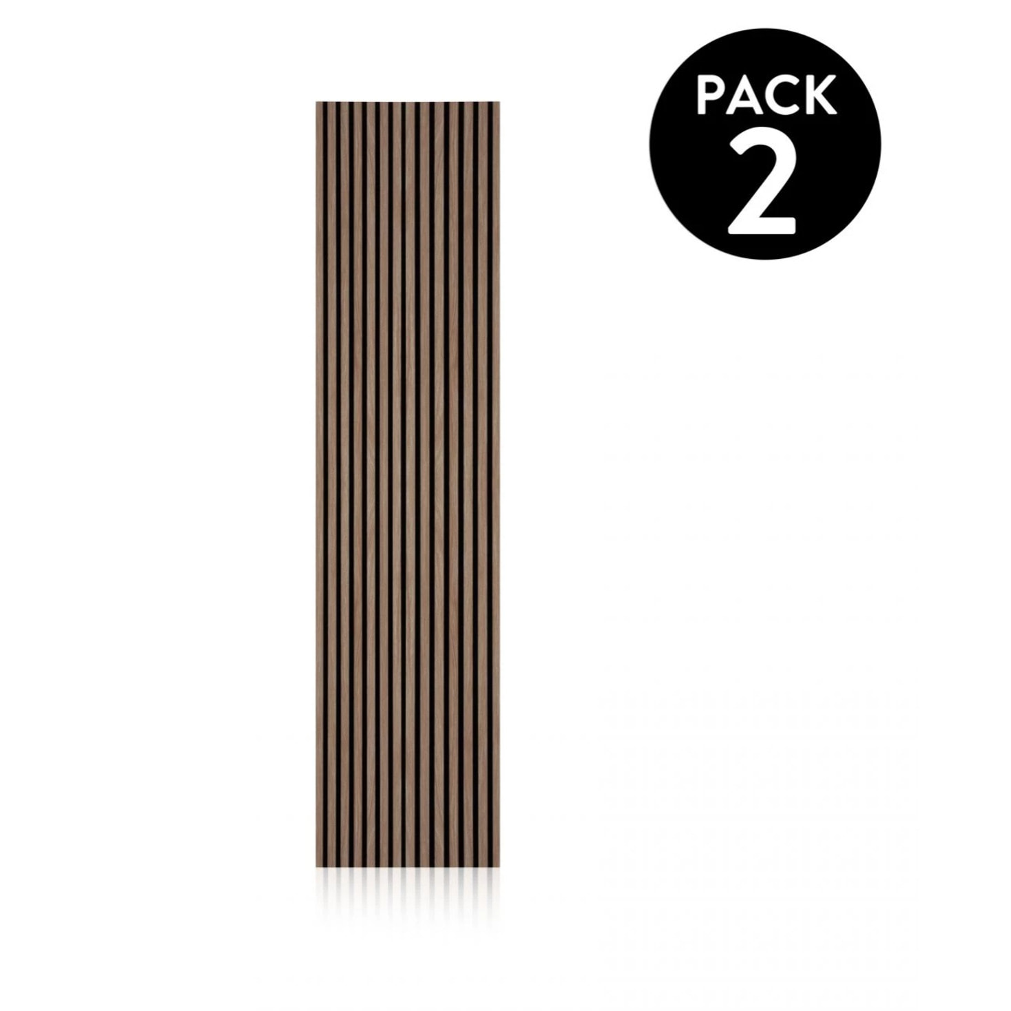 Pack 2 paneles acústicos Noiseless 240 Roble Honey - Negro