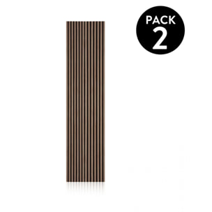 Pack 2 paneles acústicos Noiseless 240 Roble Honey - Negro