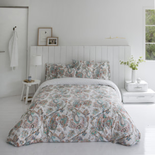 Funda nórdica 100% algodón 200 hilos SAMARAS NACAR