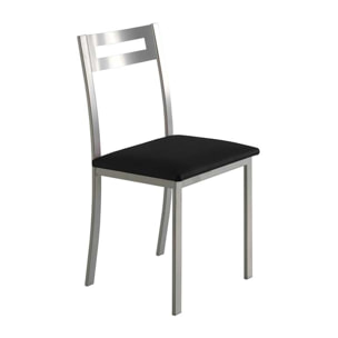 Set de 4 sillas – Polipiel y metal