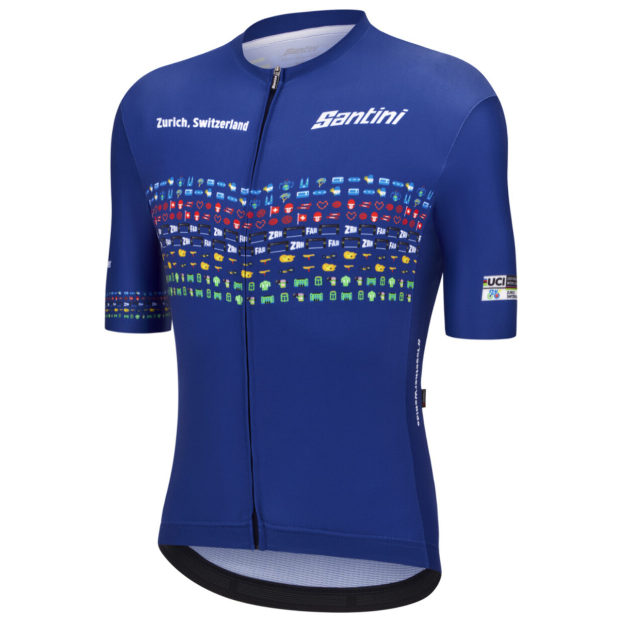 2024 Uci Road And Para-Cycling Road World Championships - Maillot Unisex Zurich - Azul Náutico - Unisex