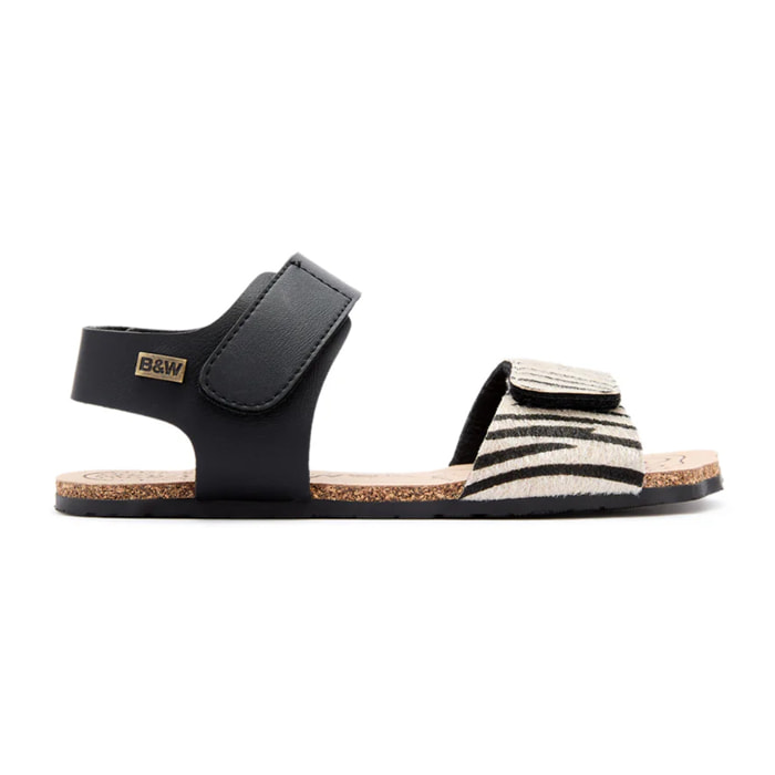 Sandalias Abiertas Barefoot Goflex con Estampado Animal