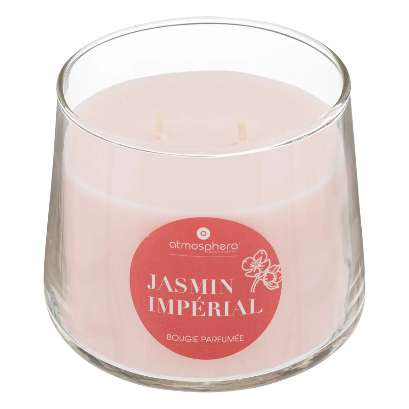 Bougie parfumée "Izor" en verre 300g jasmin impérial