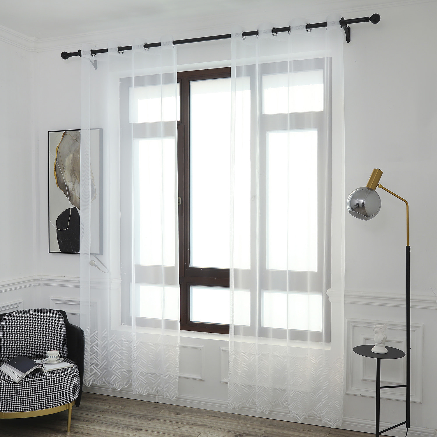 Tenda traslucida con stampa 140x260 cm.