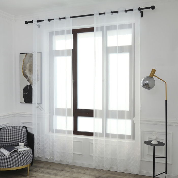 Tenda traslucida con stampa 140x260 cm.