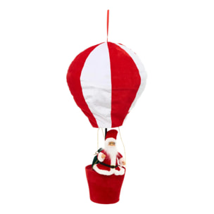 Père Noël Lahpa en montgolfière H. 92 cm