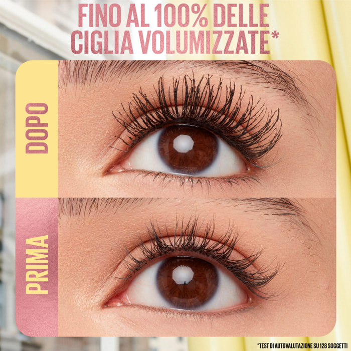 Mascara Very Black Colossal Bubble Volumizzante a Lunga Tenuta con Scovolino a Pettine