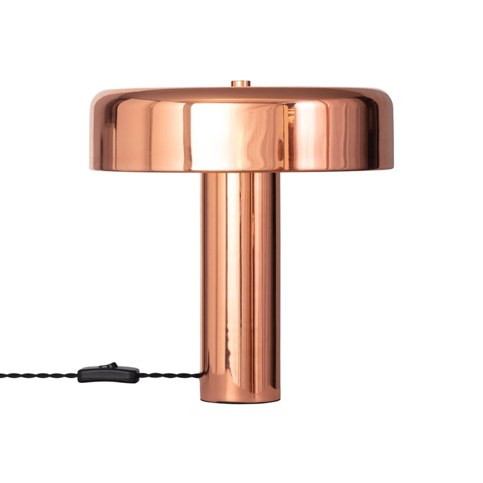 Lampe à poser métal Rudy or rose Ø 30cm