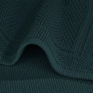 Tapis de bain pur coton 1700 g/m² uni vert Antica crepuscule