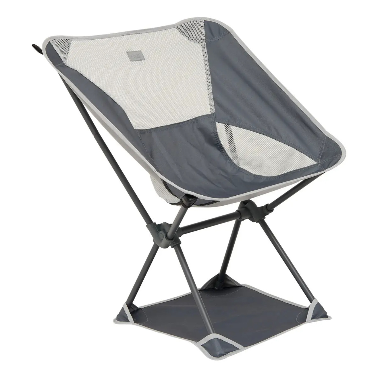 Chaise camping pliable gris