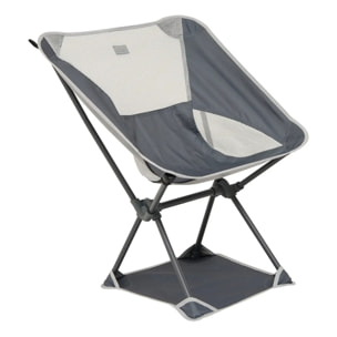 Chaise camping pliable gris