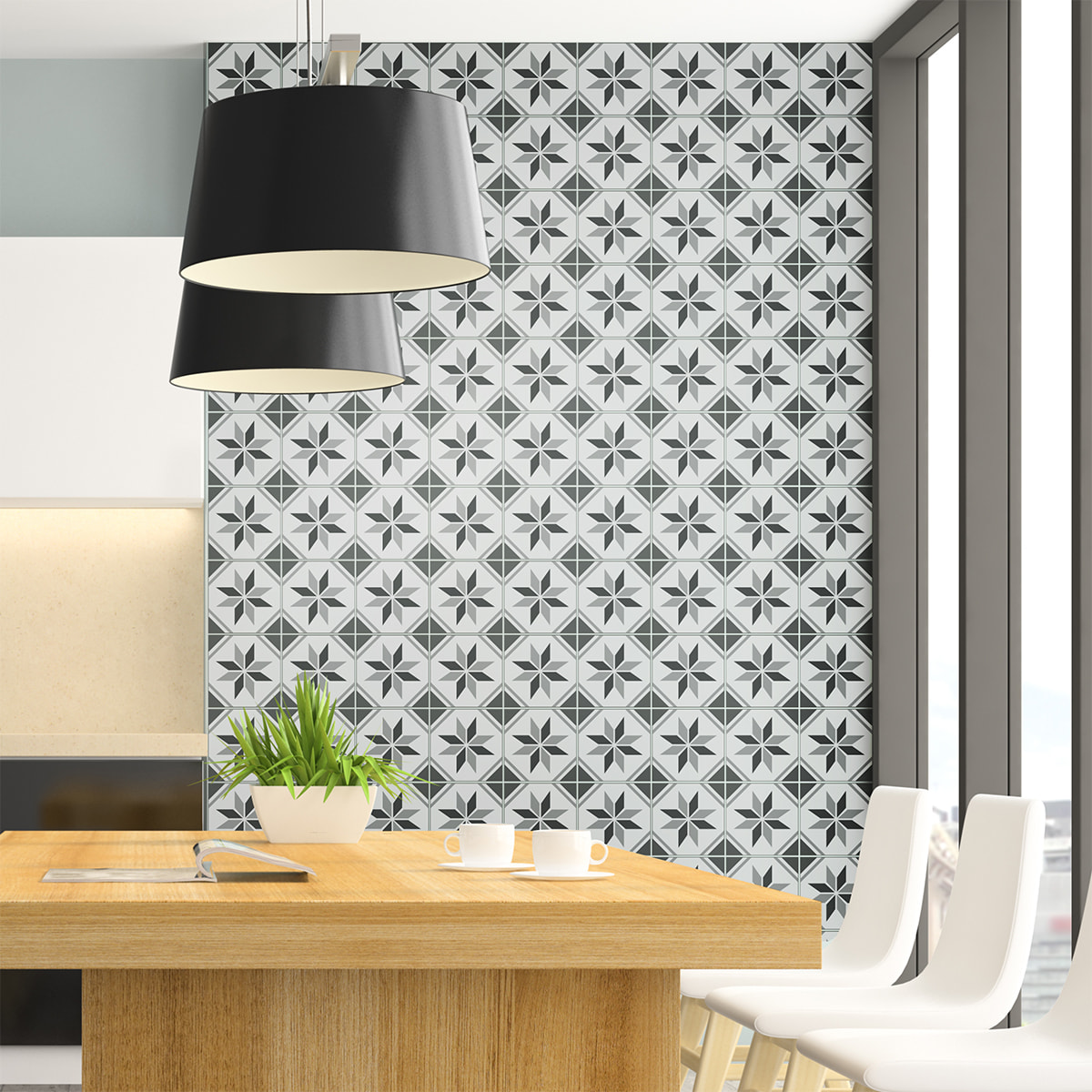 Stickers muraux - Sticker Mural Carrelage adhésif Cuisine Salle de Bain - 60 STICKERS CARRELAGES AZULEJOS NUMA