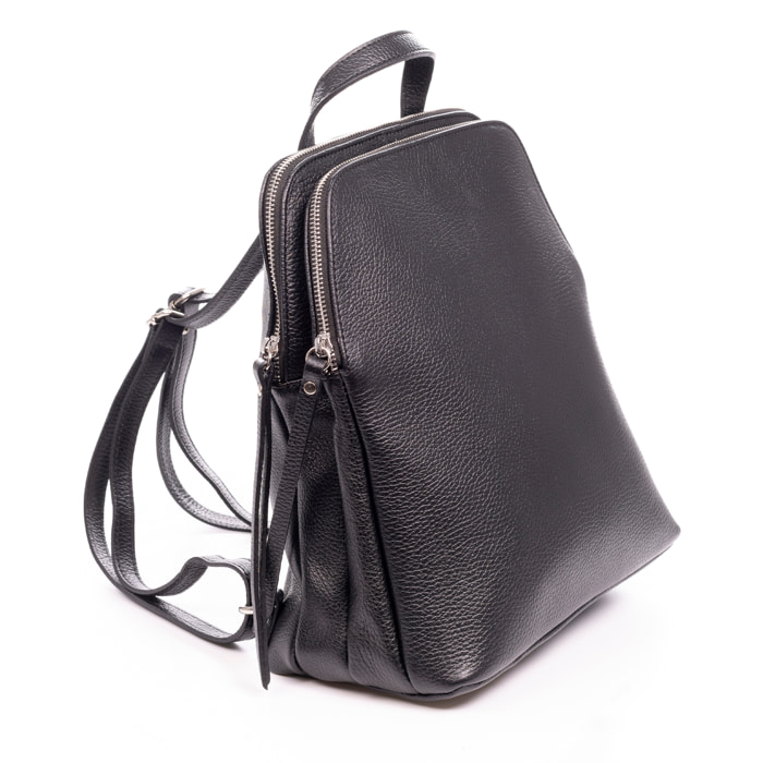 Borsa zaino donna Arquà. Vera pelle Dollaro.
