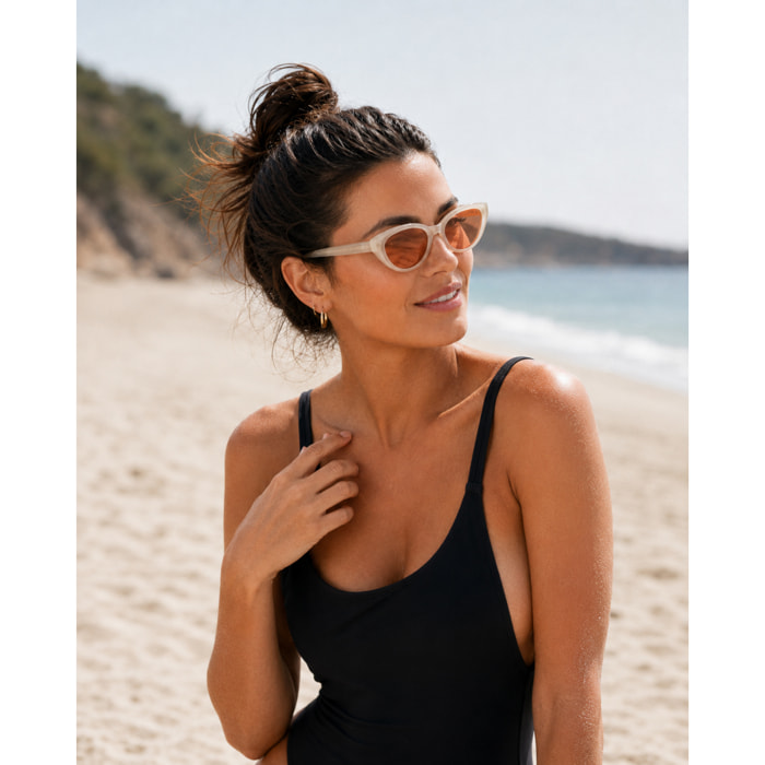 Gafas de sol OCEAN LA PLAGE PALOMBAGGIA - Marrón transparente / Rosa