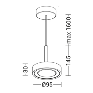 Sospensione LED Rossini HOLE 030