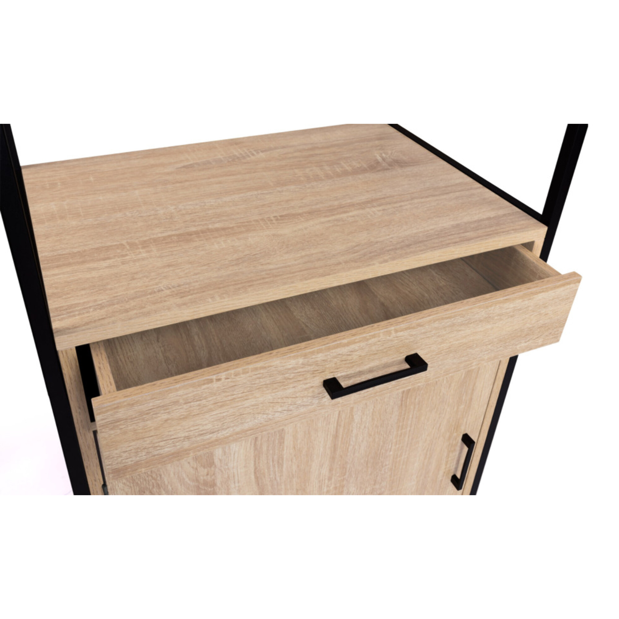 Vaisselier industriel Memphis - Bois / Noir