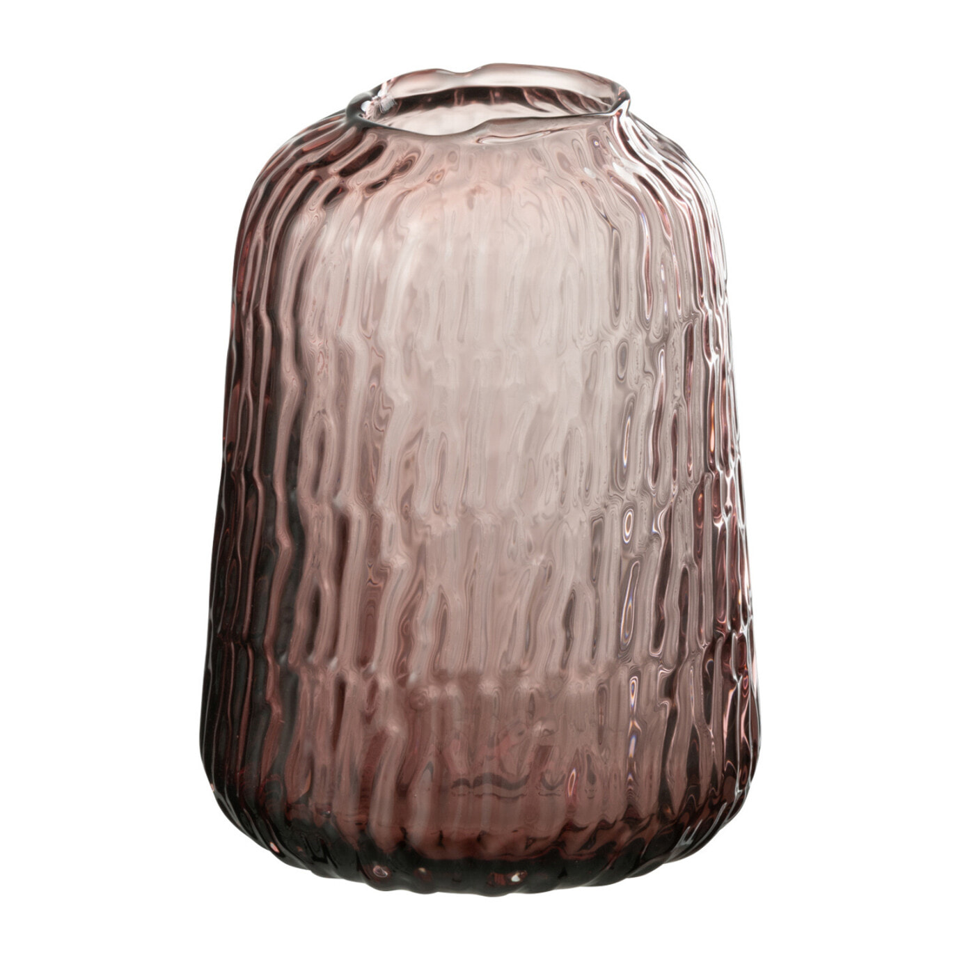 J-Line vase Lolita - verre - rose - small - Ø 12.5 cm