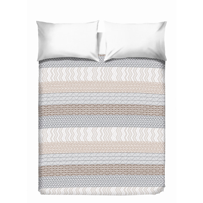 Copriletto di cotone azteco beige 100% cotone