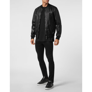 PHILIPP PLEIN Bomber de cuero