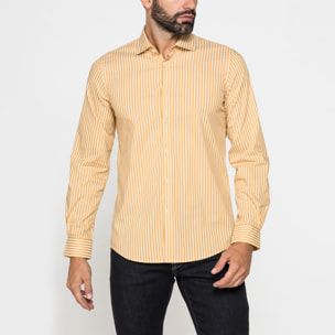 CAMICIA SLIM FIT IN COTONE ELASTICIZZATO