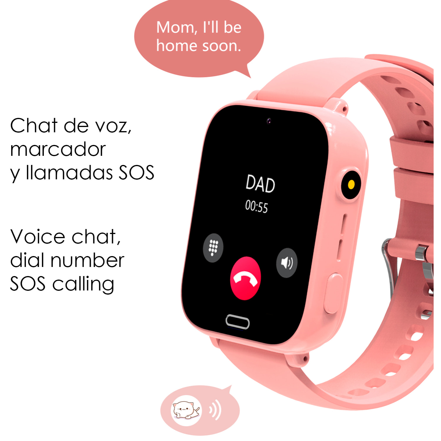 Smartwatch A10 4G, WIFI, LBS. Localizzazione speciale per bambini, con fotocamera, funzione di tracciamento, recinzione virtuale, chiamate SOS e videochiamata.
