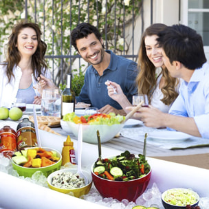 Portabibite gonfiabile con ghiaccio per piscine, laghi, mari e outdoor.