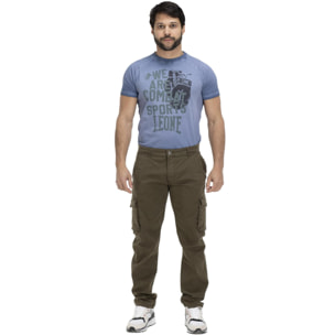 Pantalones cargo para hombre con bolsillos, ideales para el trabajo y el ocio.