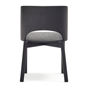 Silla Dam negro 2P/Caja