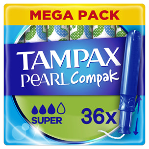 4x36 Tampons Compak Pearl Super - Tampax