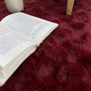 BUBBLE - Tapis doux rouge