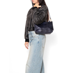 Borsa a spalla da Donna Lorelei in Vera Pelle Made in Italy 19x33x10 cm