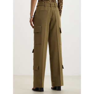 Pantalone cargo lungo con fusciacca