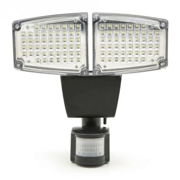 Projecteur LED 2 têtes solaire