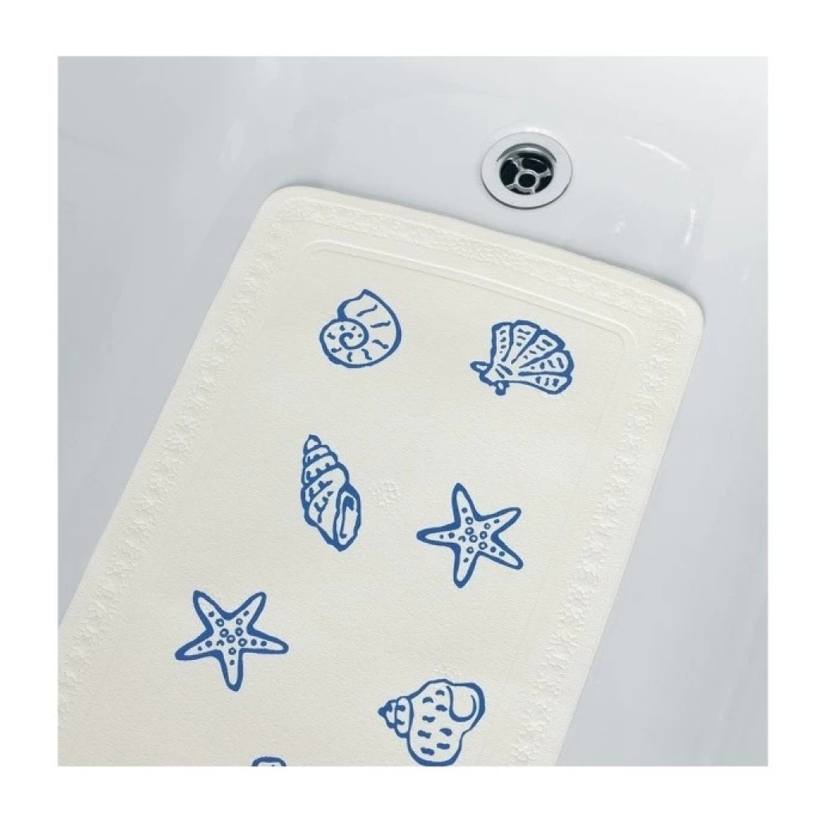 Spirella Tapis Fond de douche PVC CONCHA 55x55cm Coquillages
