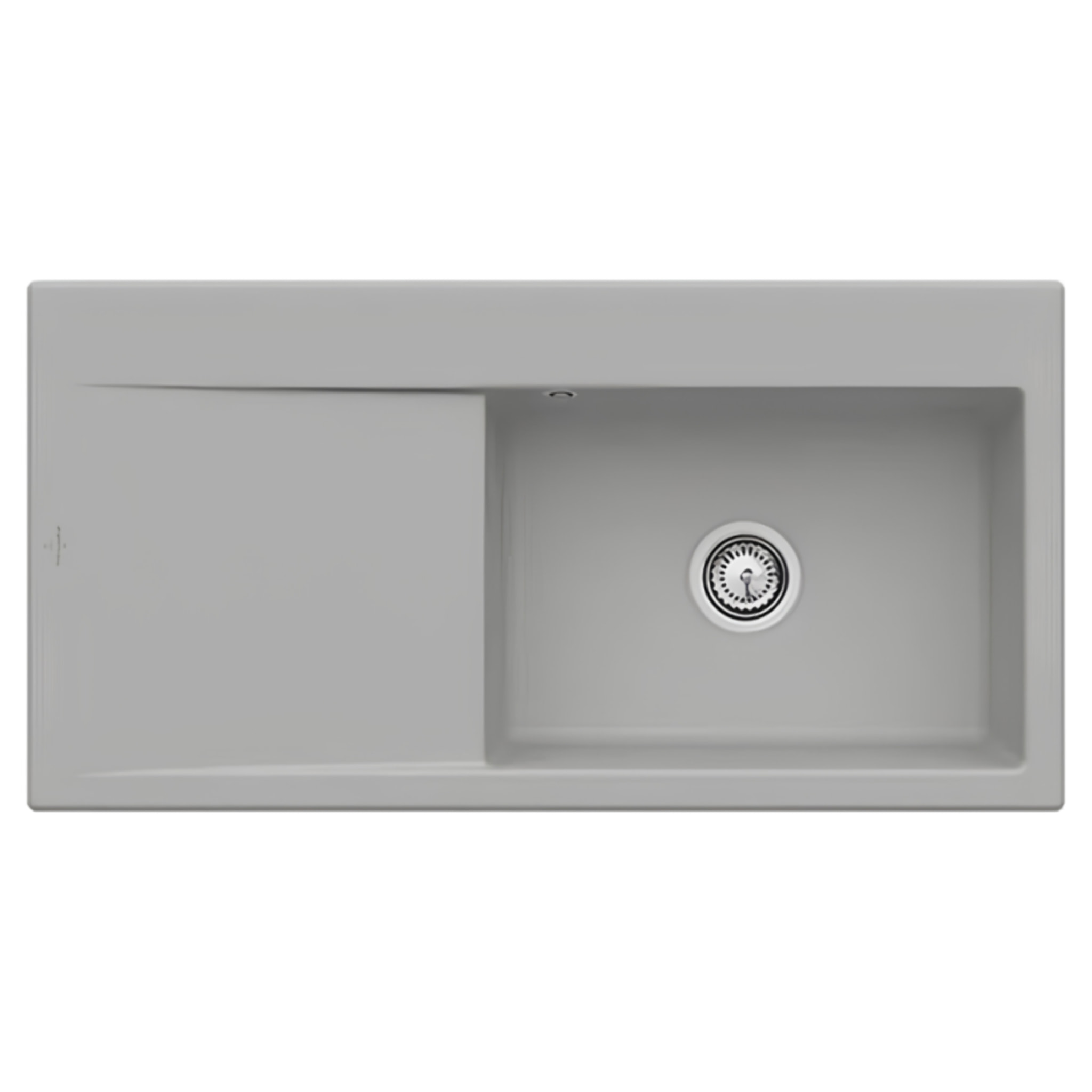 Evier a encastrer Subway Style 60 vidage auto Fossil CeramicPlus cuve a droite