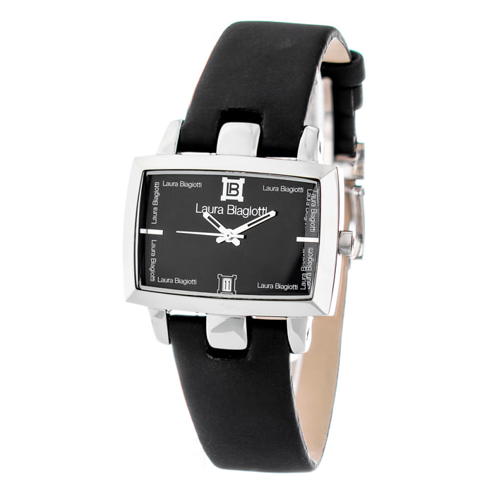 Reloj Laura Biagiotti LB0013M-NE Mujer Analogico Cuarzo con Correa de Piel