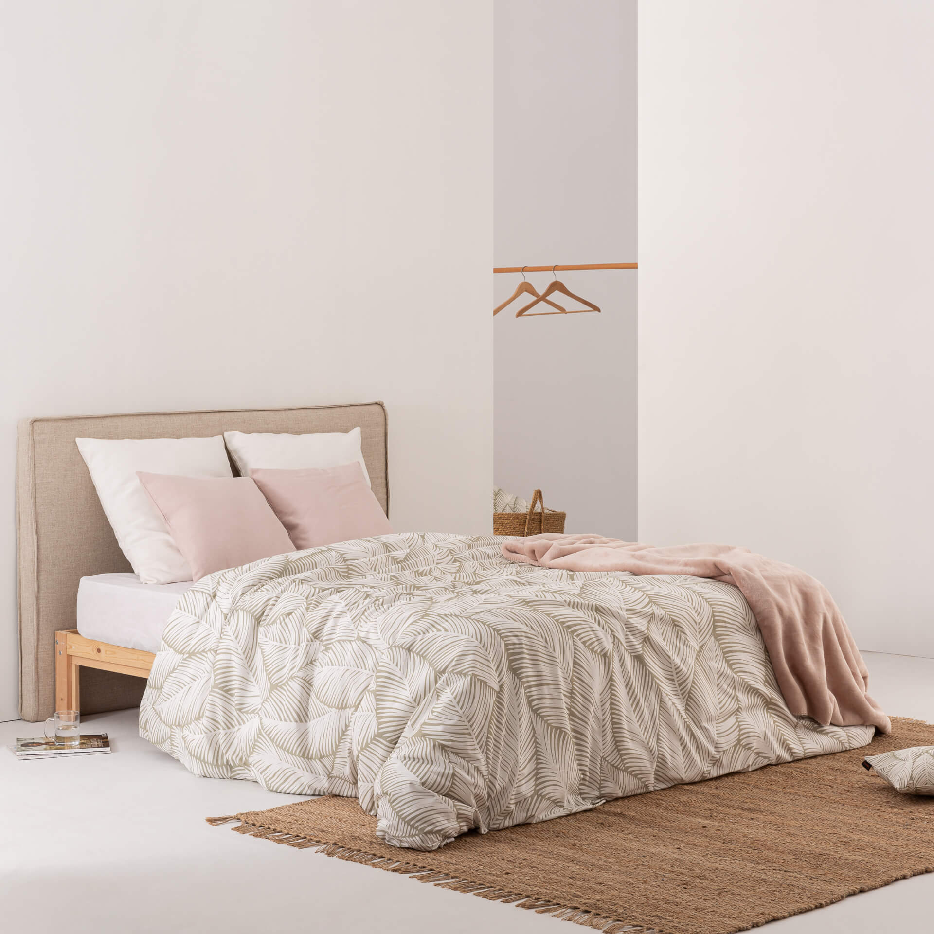 Housse de couette en 100% coton 157 fils Nijar Vert