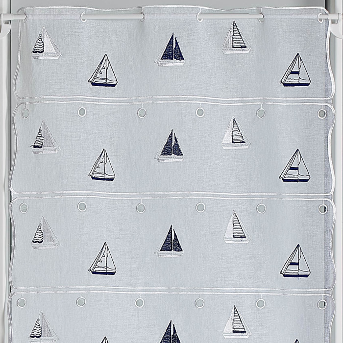 Modulable brodé de voiliers - Blanc