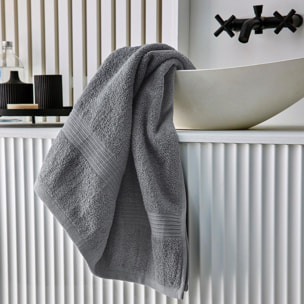 Drap de bain uni ESSENTIAL gris