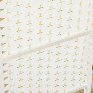 Biombo de 6 Paneles Separador de Ambientes Plegable 240x170 cm Biombo Separador de Ambientes para Salón Dormitorio Oficina Blanco