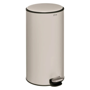 Poubelle "Delta" 30L métal argile