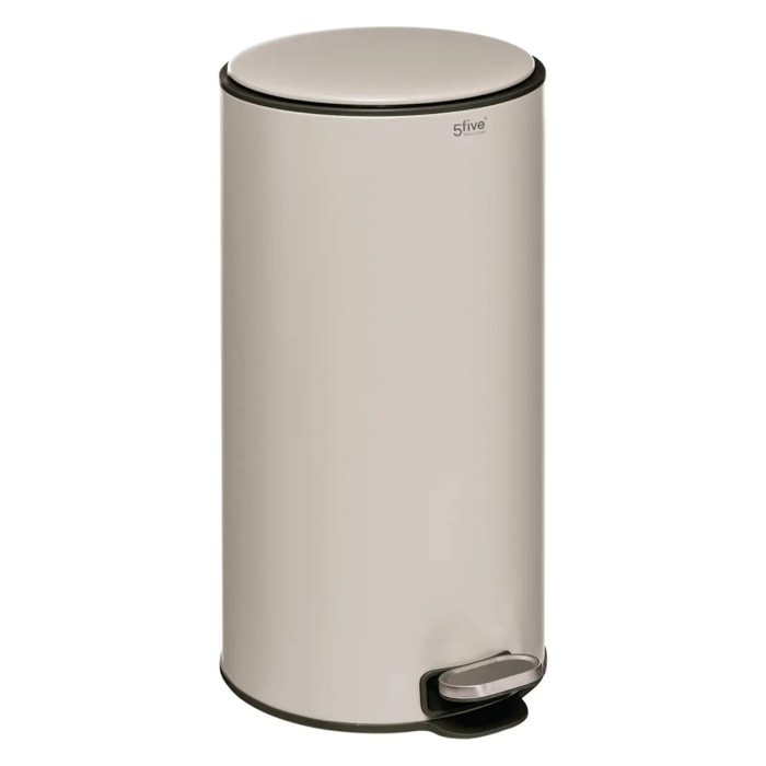 Poubelle "Delta" 30L métal argile
