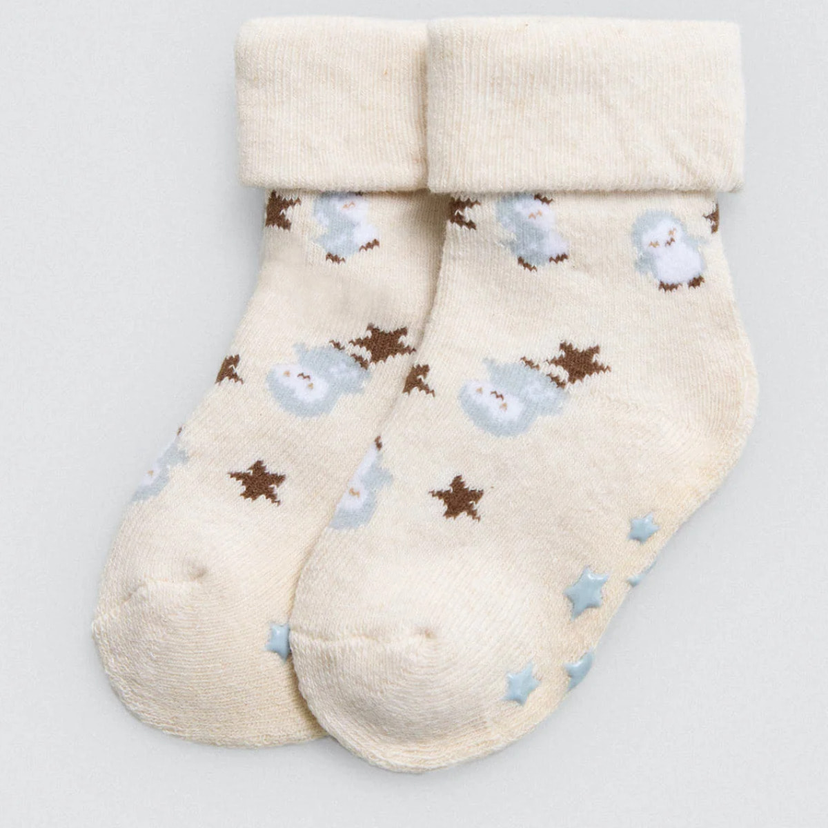Confezione da 4 calzini termici antiscivolo per neonato Penguin Toy